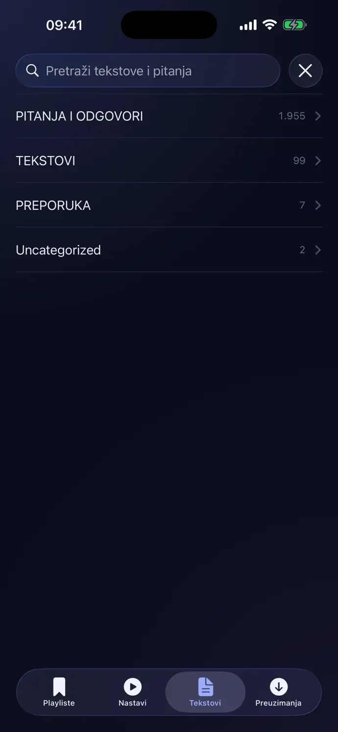 Tekstovi, pitanja i odgovori